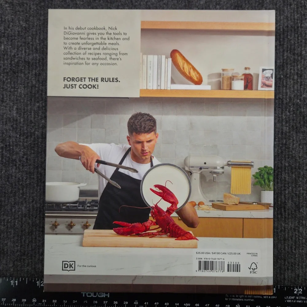 Nick DiGiovanni Knife Drop Cookbook Hardcover Gordon Ramsay Foreword Recipes